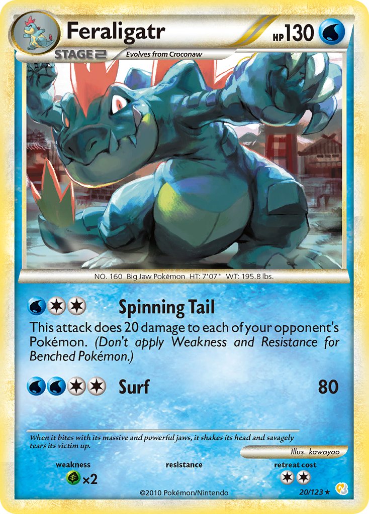 HeartGold & SoulSilver Feraligatr [Cosmos-Holo] Pokémon card